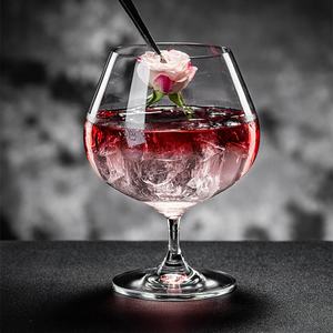 แก้วบรั่นดีแบบคลาสสิกแก้วไวน์แบบใสมีฐานสั้นแก้วคริสตัลแก้วไวน์บรั่นดีสีแดงใส - Product Image 5