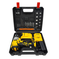 Perceuse à percussion sans fil OEM de qualité industrielle MT DC 21V, ensemble durable avec grande batterie, vitesse variable, moteur sans balais, pour la construction et le métal