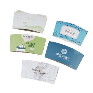 Perfectware Papier Mouw Custom Wegwerp Koffie Cup Mouwen Hittebestendig Cup Mouwen Afdrukken - Product Image 5