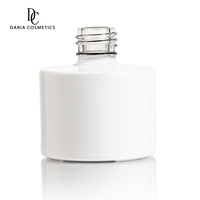 Flacon en verre cosmétique vide blanc mat de 16 ml avec logo personnalisé, étiquette privée, flacon de vernis à ongles en gel
