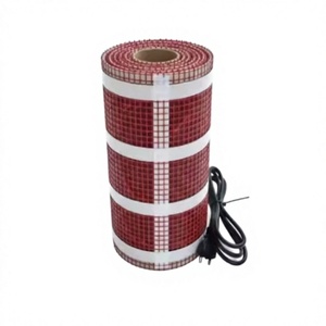 Alfombra Eléctrica de Calefacción para Piso, Diseño de Rejilla Roja, 110-240V, Fácil Instalación, Material PEX - Product Image 2