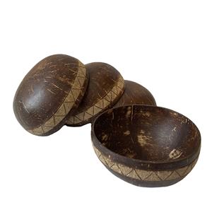 Bol en coquille de noix de coco avec joli bol et meilleur prix bol naturel DESIGN bol en noix de coco sculpté - Product Image 1