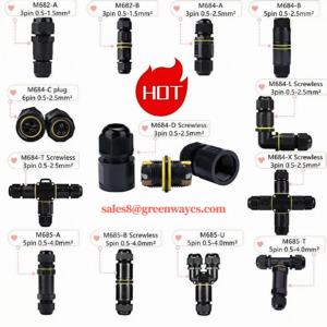 موصل توصيل سريع 4 طرق IP68 2 <span class=keywords><strong>P</strong></span> 3 Core مع نايلون مقاوم للأشعة فوق البنفسجية لأنظمة الري والزراعة - Product Image 6