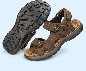 <span class=keywords><strong>Sandalias</strong></span> de verano para hombre, <span class=keywords><strong>sandalias</strong></span> antideslizantes con Velcro a la moda, zapatos de rastreo de Río transpirables para exteriores para hombre - Product Image 5