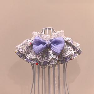 <span class=keywords><strong>Collar</strong></span> para Mascotas con Volantes Florales Vintage, Pañuelo con Ribete de Encaje Suave para Perros Pequeños y Gatos, Accesorios para Mascotas de Uso Diario, Bandana - Product Image 1