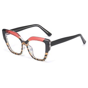 Nouvelles lunettes optiques œil-de-chat pour femmes, monture complète, protection anti-lumière bleue, verres PC HL 96037B, origine Taizhou - Product Image 5
