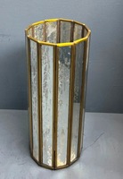 Vitrine de rangement pour bijoux en laiton/verre et miroir, design artisanal décoratif VO278, origine Inde
