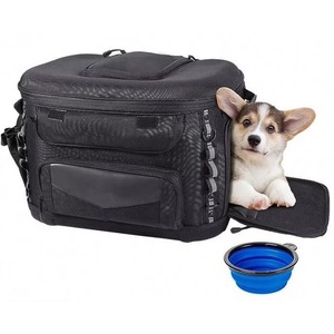 Sac de transport pour chien pour moto, sac de bagages pour animaux de compagnie pour porte-bagages arrière de Road Glide, avec support pliable pour animaux, échantillon gratuit - Product Image 1