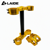 Pièces de moto renforcées : Support de guidon à trois mâchoires et double épaule pour Light Bee Talaria, doré, pièces de rechange pour moto