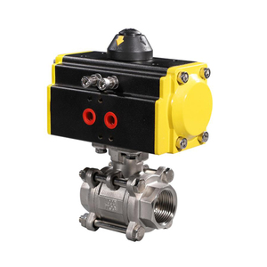 Válvula de bola de control de aire de acero inoxidable de doble acción COVNA DN25 de 1 pulgada con ventana de 90 días - Product Image 3
