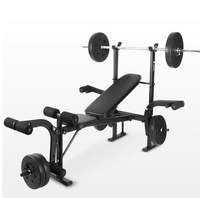 Banc de musculation personnalisé, pliable, durable, en acier/métal, banc de musculation pour l'entraînement en force en intérieur avec logo personnalisé