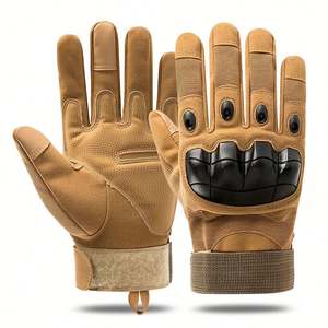 Lupu Guantes de cuero tácticos de medio dedo para trabajo de seguridad de protección de manos al aire libre de alta calidad para hombres - Product Image 3