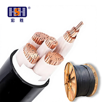 Câble électrique YJV 3*120+2*70, conducteur en cuivre, isolation thermoplastique, gaine XL PE, fils et câbles