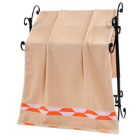 Face Towel Brocade Striped Soft Skin Friendly Absorbent Adult Home Daily Thickened Cotton Bath Printed Quality Christmas 400gsm