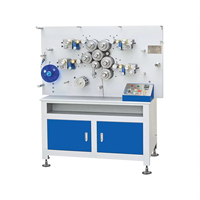 JS-1041B 4 warna pakaian otomatis sepenuhnya pita Satin Label Printer Press Polyester Taffeta mesin cetak Label Putar