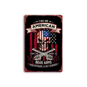 Letrero Decorativo de Metal con Bandera Americana Personalizada para Fiestas al Aire Libre, Decoración Colgante para el Día de la Independencia - Product Image 1