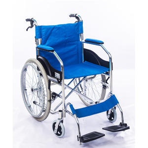 ビニール張りの取り外し可能な手動車椅子を折りたたむ東南アジア - Product Image 5