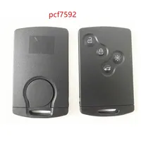 Porte-clés de voiture intelligent à 4 boutons 433Mhz pour Renault Megane 3 et pour Laguna 3 Compatible PCF7952 Chip Remote Control Keyless Go Vehicle