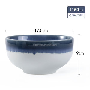 Juego de Tazones de Porcelana Hechos a Mano en Japón, Estilo Rústico, Ecológicos, para Cereales, Fideos, <span class=keywords><strong>Ramen</strong></span>, Udon, Ensaladas, Sopas - Product Image 6