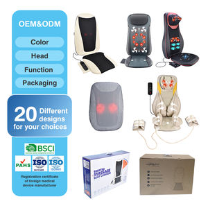 Cojín de masaje 3D para asiento de coche, masajeador Lumbar para cuello con calefacción - Product Image 6