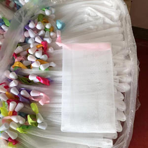 New Hanging Handmade Mesh Bag for Soap High Quality Soap Saver Bag Bathing Fashion Popular Soap Bag - Product Image 6