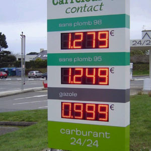 Insegna Digitale Autoportante per Prezzi Carburante con Display LED Bifacciale, Impermeabile IP65, Garanzia di 2 Anni per Stazioni di Servizio - Product Image 3