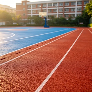Dalles de sol modulaires en silicone PU 10 mm antidérapantes et insonorisées pour terrains de basketball multi-sports intérieurs/extérieurs Inolp - Product Image 3