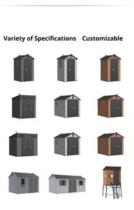 <span class=keywords><strong>Caseta</strong></span> de Jardín de Resina Plástica Ecológica con Piso Incluido, <span class=keywords><strong>Caseta</strong></span> <span class=keywords><strong>para</strong></span> Herramientas de Exterior, a Prueba de Roedores e Impermeable - Product Image 6