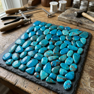 AAA Grade 100% Natural Shattuckite & Green Agate Cabochon Cut Smooth Polished Loose Stone Gems Necklace for Jewelry Making - Product Image 3