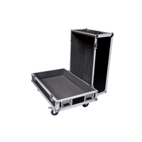 Candado negro Cerradura Durable AluminumTool Estuche de transporte Equipo de DJ Estuches de herramientas Cabeza móvil Luz Estuche de vuelo