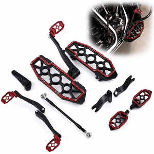 Kit de planches de sol style MX pour Harley Touring Street Glide FLHX <span class=keywords><strong>Road</strong></span> Glide FLTRX <span class=keywords><strong>Road</strong></span> <span class=keywords><strong>King</strong></span> FLHR 2014-2025 - Product Image 1