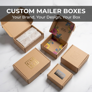Rectangular Kraft Paper Mailer <b>Boxes</b> in <b>White</b> Blue Red Yellow Colors for Gift Craft Packaging - Product Image 6