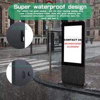 Écran tactile intérieur personnalisé 4K double face LCD 32 pouces kiosque numérique panneau publicitaire boîtier de signalisation