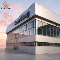 Fábrica de Estructuras de Acero de Alta Resistencia, Taller Industrial Prefabricado de Una o Dos Áreas, Planta de Fabricación, Almacén