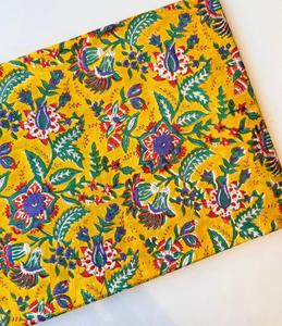 Tela de Algodón Estampada a Mano, Tejido Textil con Patrones para Prendas y Decoración del Hogar - Product Image 1