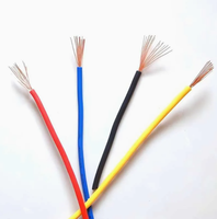 Câble souple BVR en cuivre pur PVC, rouge, jaune, vert, bleu, personnalisé, monoconducteur, multibrins, pour usage industriel, ignifuge