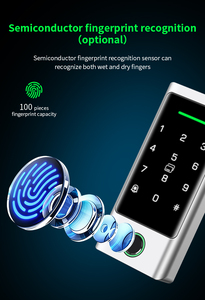 防水 K3 TTLock 指纹自动锁 金属数字无钥匙密码 ID 读卡器 NFC 用于门禁控制 - Product Image 5