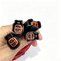 2 Pin 2 Core Konektor Tahan Air Kabel Harness Konduktor Tembaga Berlapis atau Tembaga Kuning Perakitan Kabel Listrik Otomotif
