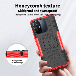 2 in 1 PC TPU Kickstand Shockproof Protective Mobile Phone Bags Case for Xiaomi Poco C55 M4 F4 for Redmi Note 12 Pro <strong>A1</strong> <strong>Plus</strong> 11 - Product Image 3