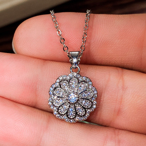 Set di gioielli da sposa per donna, collana, orecchini, anello, regalo alla moda - Product Image 3