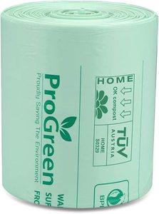 ถุงย่อยสลายได้ 100% สีเขียว สำหรับขยะในครัวแบบยาว - Product Image 2