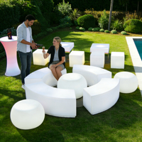 Boîte de nuit mariage fête disco A MENÉ des meubles/meilleure vente fête de mariage belle LED tables de bar et lumineux apple chaises À vendre