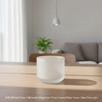 Lampe suspendue au sol en verre borosilicate artisanal, style nordique rustique minimaliste, éclairage moderne écologique
