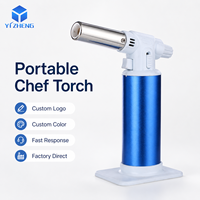 Chalumeaux portables réglables à gaz rechargeables, torches à jet de butane pour cuisinières, camping, feux d'artifice, réchauds