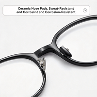 Lunettes de vue Fakeme BC2065 style Bijou Puff, montures en acétate de haute qualité pour myopie, idéales pour un usage sans maquillage