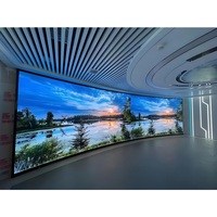 Écran LED fixe ultra-fin pour intérieur P1.86 P2.0, panneau LED à contraste élevé pour hall d'hôtel, aéroport