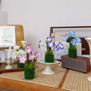 Planta Artificial de Gloría de la Mañana en Maceta, 10cm-30cm de Altura, Simulación Realista, Decoración de Escritorio para Interiores, Vegetación - Product Image 2