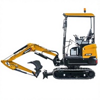 Mini-excavatrice SANY SY 16C d'occasion, 1,6 tonne, moteur Isuzu, godet de 0,2 m, puissance de 14,6 kW, avec inspection vidéo, à vendre