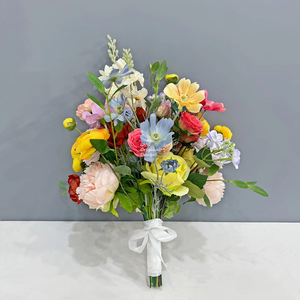 GNW Silk Floral - <span class=keywords><strong>Flores</strong></span> Artificiales Coloridas de Primera Calidad al por Mayor, Ramos de Novia, <span class=keywords><strong>Flores</strong></span> Artificiales para Decoración de Bodas <span class=keywords><strong>y</strong></span> Fiestas - Product Image 2