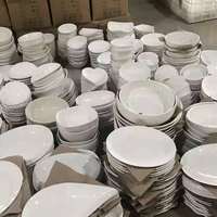 Vente chaude pas cher vaisselle et assiettes en porcelaine bols soucoupes vaisselle assiette à manger ensemble vaisselle à la tonne par tonne
